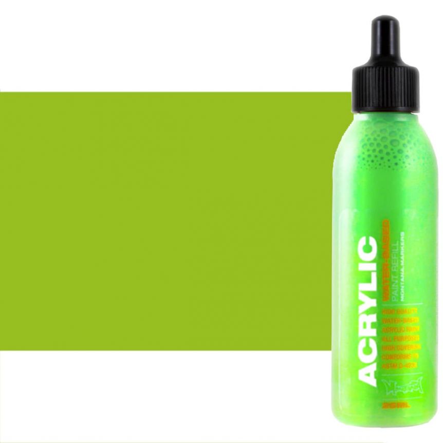 Montana ACRYLIC Water-Based Marker Refill - Acid Green, 25ml