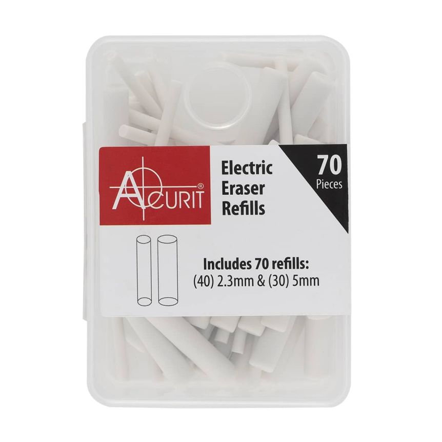 Acurit Rechargable Electric Eraser Refills Pack Of 70