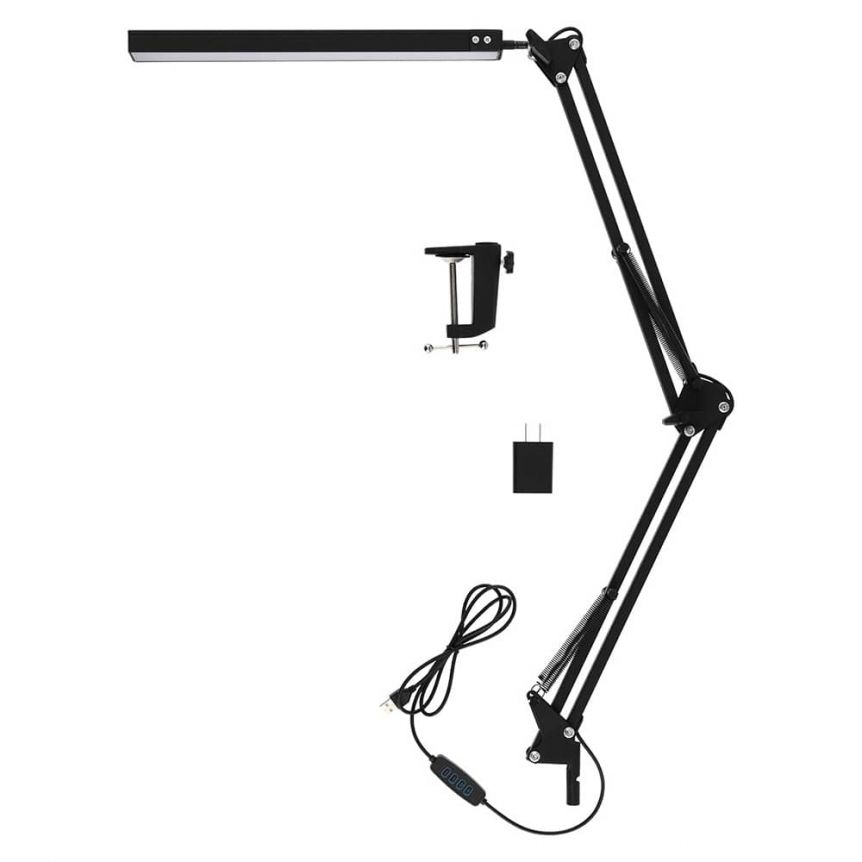 Acurit LED Swing Arm Desk Lamp-Extended In Pieces