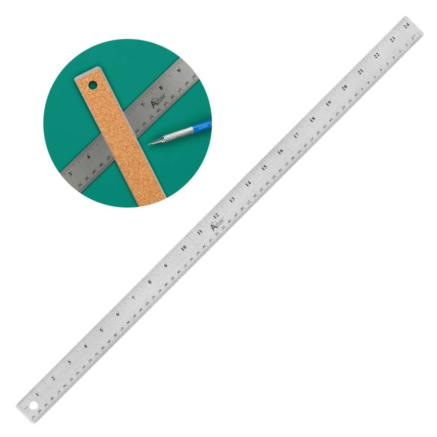 Acurit Stainless Steel Ruler 24"