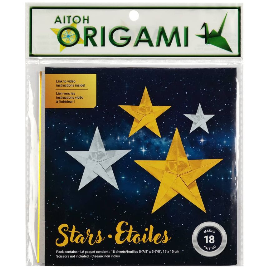 Aitoh Origami Paper - Star Kit (Makes 18)