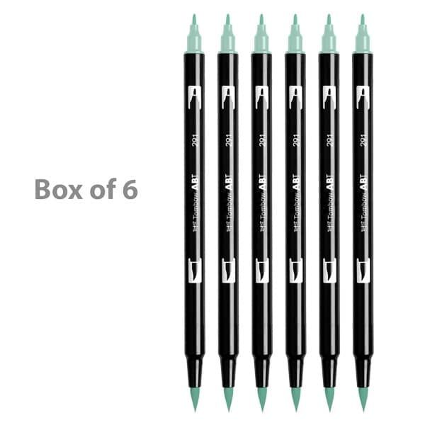 Tombow Dual Brush Pens Box of 6 Asparagus