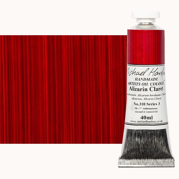 Michael Harding Handmade Artists Oil Color 40ml - Alizarin Claret