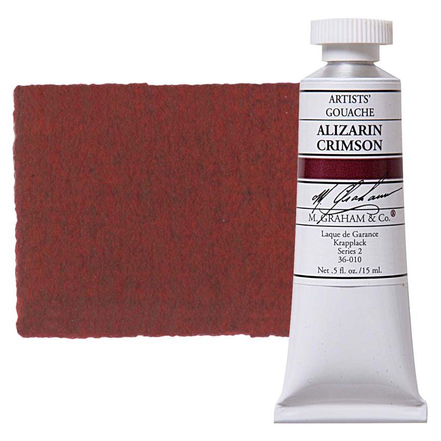 M. Graham Artists Gouache 15ml - Alizarin Crimson