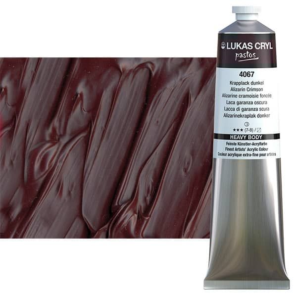 LUKAS CRYL Pastos Acrylics - Alizarin Crimson Deep, 200ml Tube