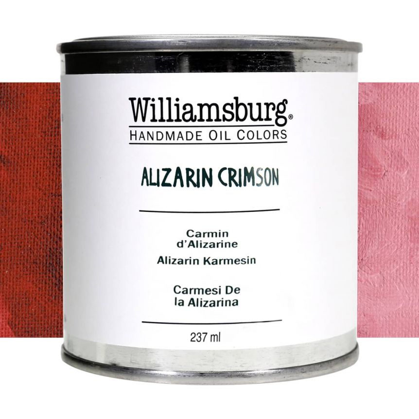 Williamsburg Handmade Oil Paint - Alizarin Crimson, 237ml