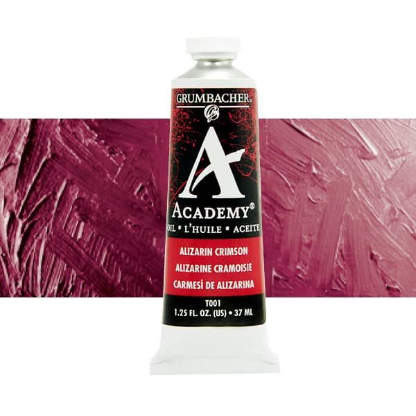 Grumbacher Academy Oil Color 37 ml Tube - Alizarin Crimson