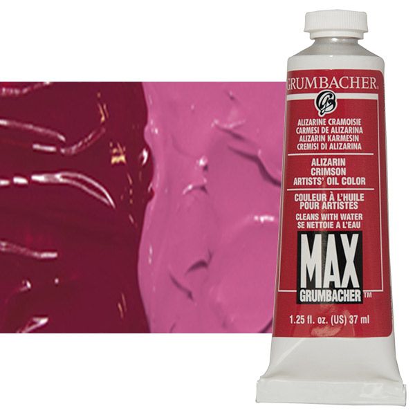 MAX Water-Mixable Oil Color 37 ml Tube - Alizarin Crimson