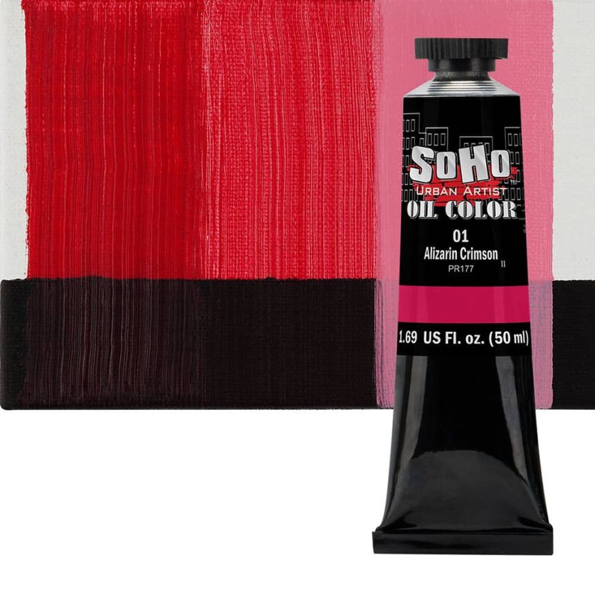 Artist Oil Color 50ml Tube - Alizarin Crimson