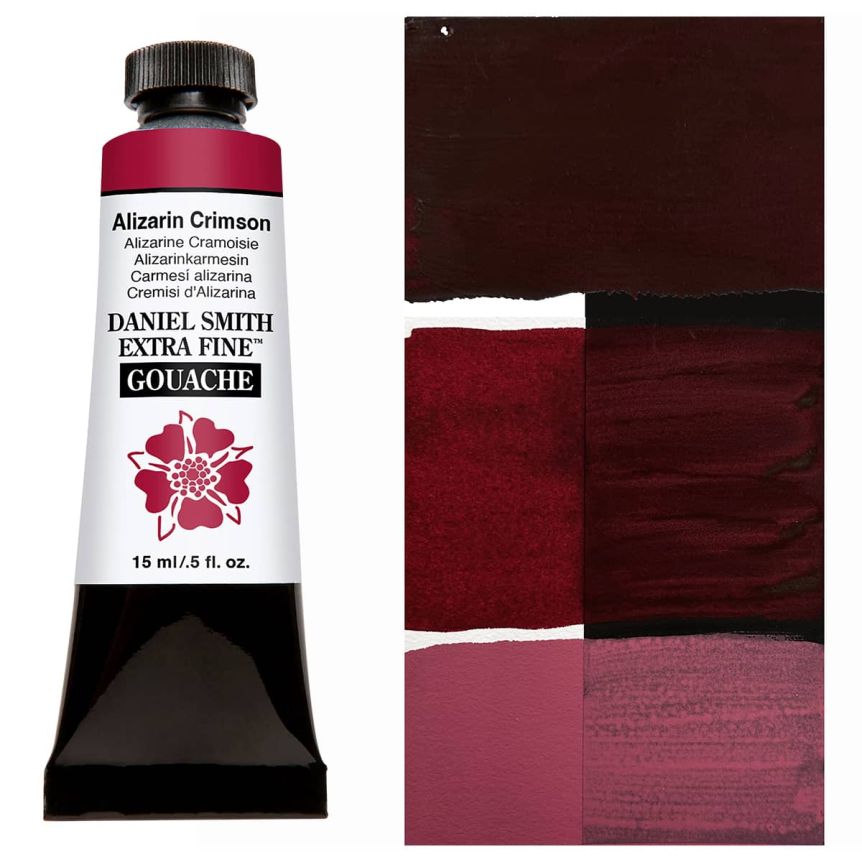 DANIEL SMITH Extra Fine GOUACHE Alizarin Crimson, 15ml Tube