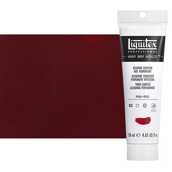 Liquitex Heavy Body Acrylic - Alizarin Crimson Hue Permanent, 4.65oz Tube