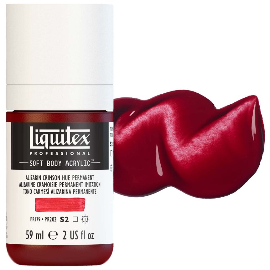 Liquitex Professional Soft Body Acrylic - Alizarin Crimson Hue Permanent, 2oz Bottle