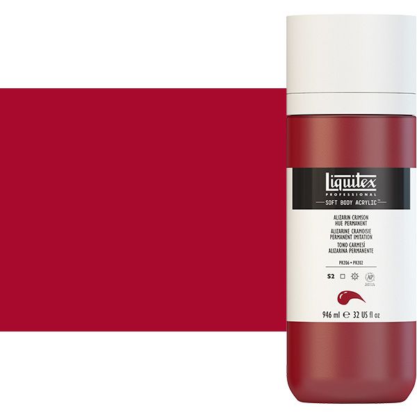 Liquitex Professional Soft Body Acrylic 32oz Alizarin Crimson Hue Permanent	