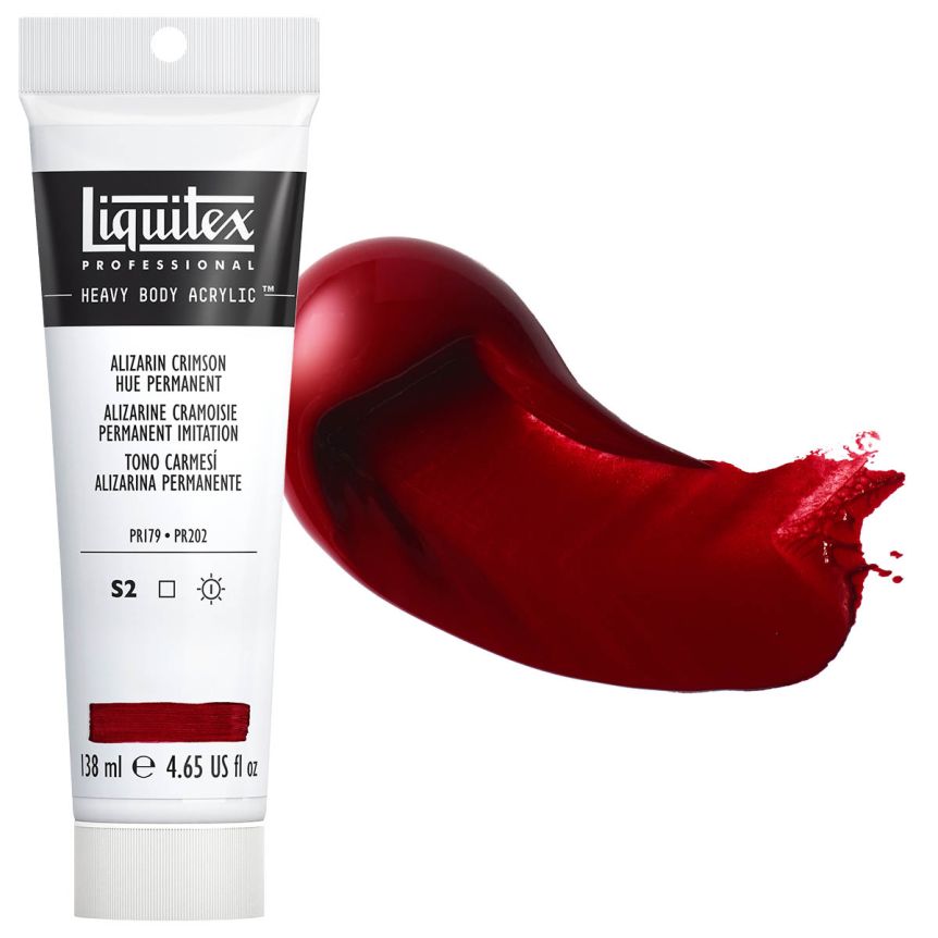 Liquitex Heavy Body Acrylic - Alizarin Crimson Hue Permanent, 4.65oz Tube
