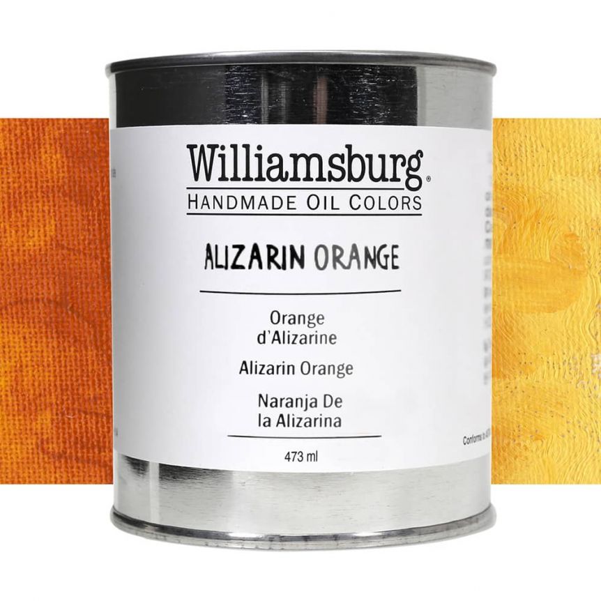 Williamsburg Oil Color 473 ml Can Alizarin Orange