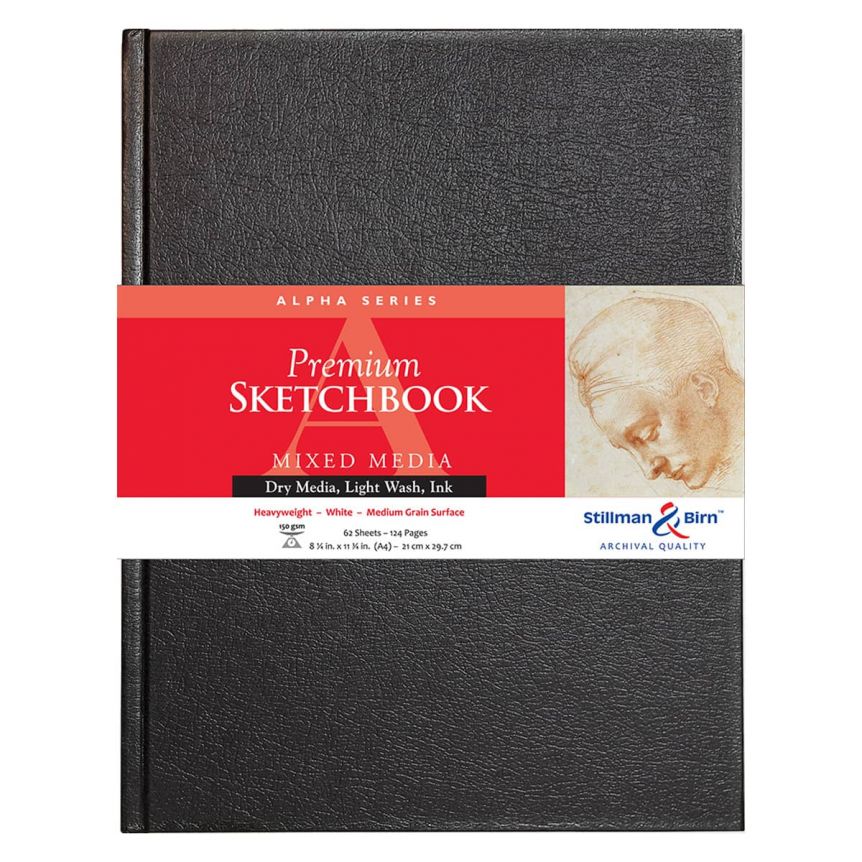 Stillman and Birn Premium Alpha Hardbound Sketchbook - 8.25”x11.75” (62-Sheets)