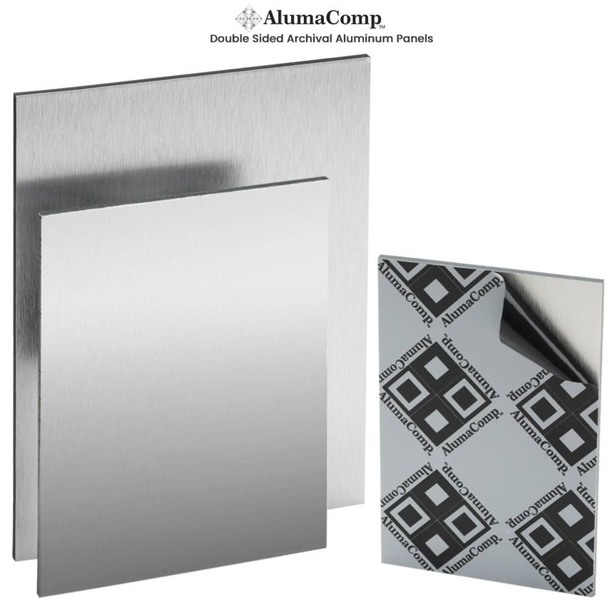 AlumaComp Double Sided Panels - Smooth and Brushed Aluminum Surface