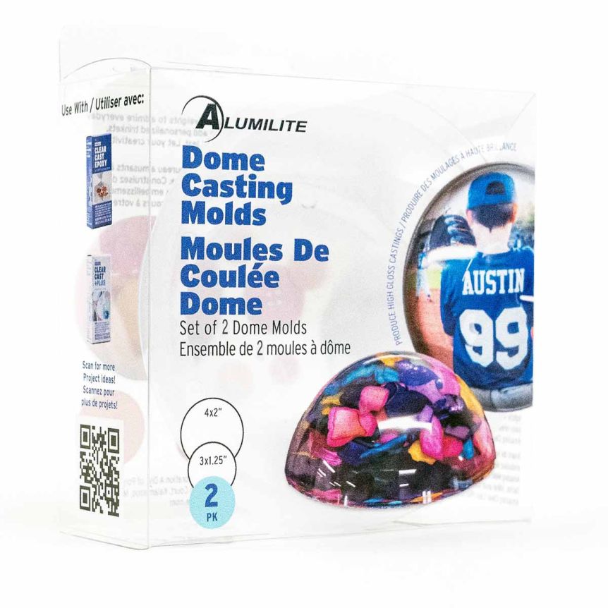 Alumilite Mold-It Cast-It Dome Molds Pack of 2