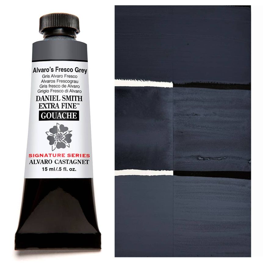 DANIEL SMITH Extra Fine GOUACHE Alvaro's Fresco Grey, 15ml Tube