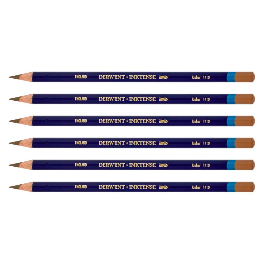 Derwent Inktense Pencil - Amber (Box of 6)