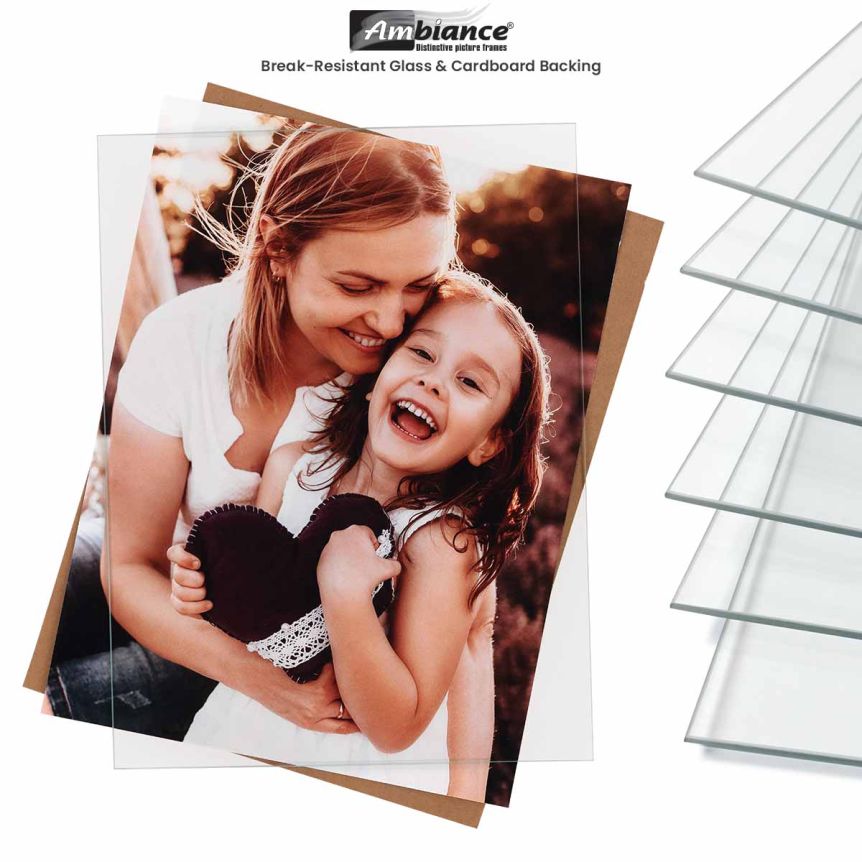Ambiance Break-Resistant Picture Frame Glass and Backing