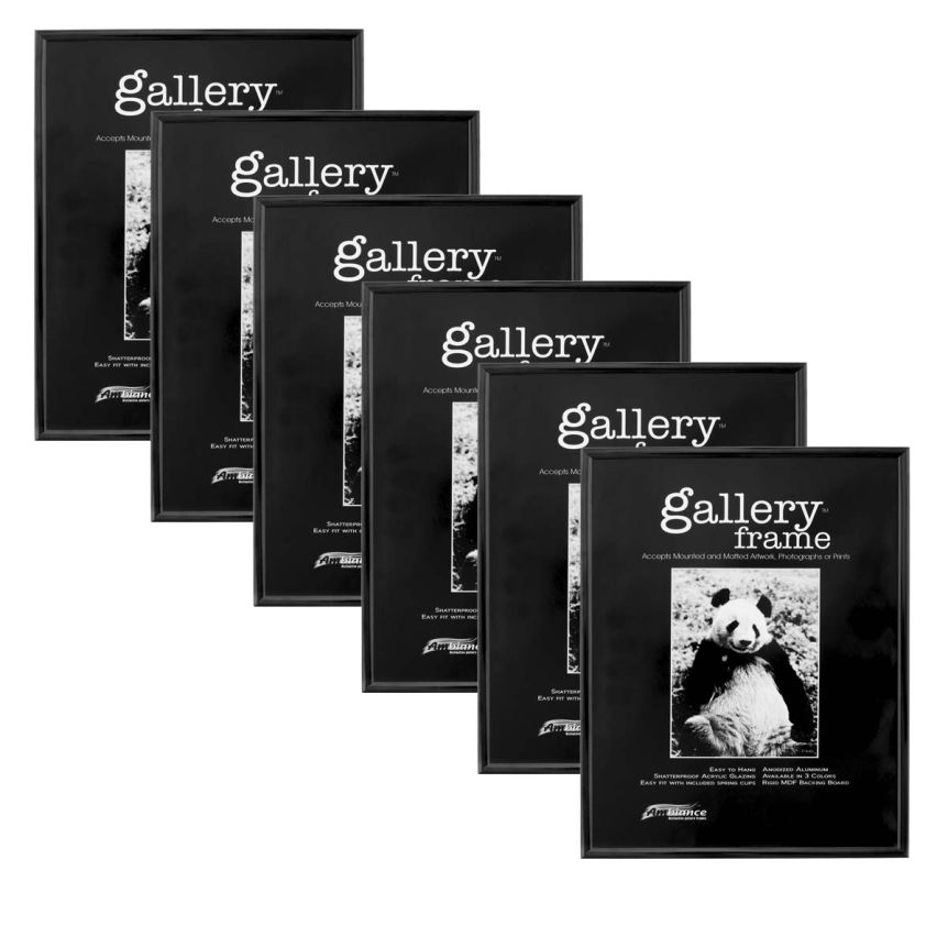 Ambiance Gallery Aluminum Frame 5x7" - Black (Box of 6)