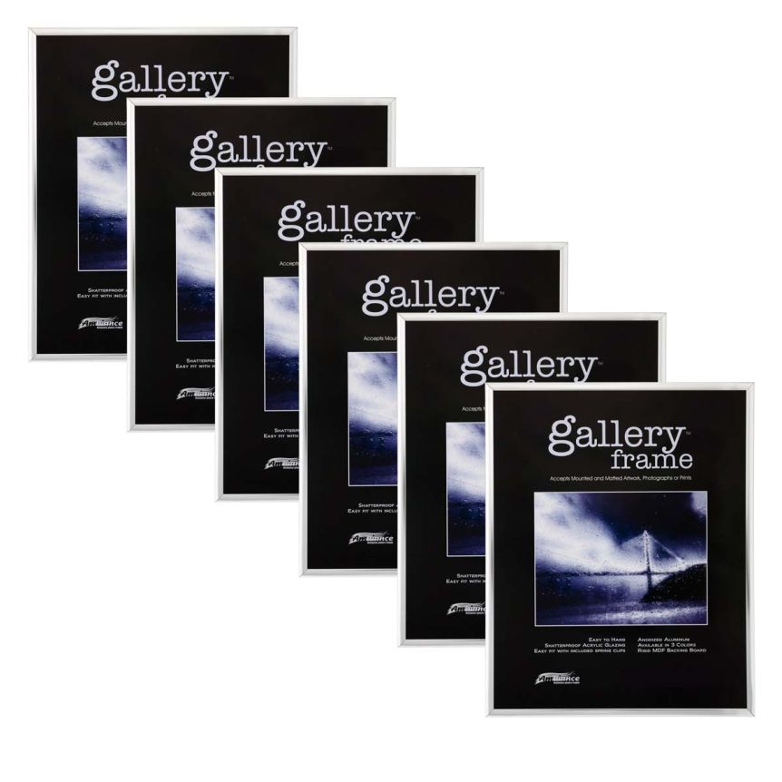 Ambiance Gallery Aluminum Frame 5x7" - Silver (Box of 6)