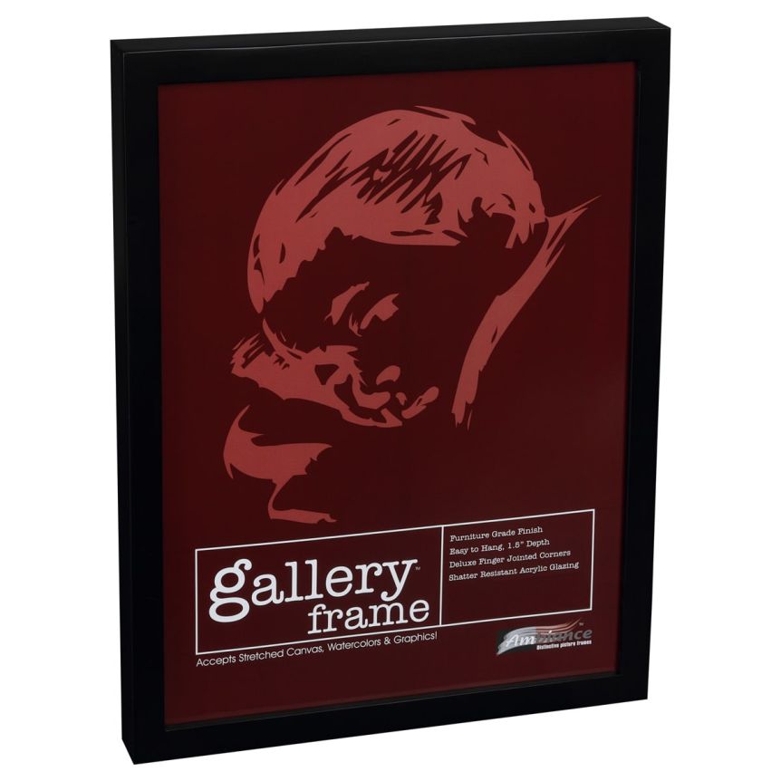 Ambiance Gallery Wood Frame - 13" x 19" Black, 1-1/2" Profile