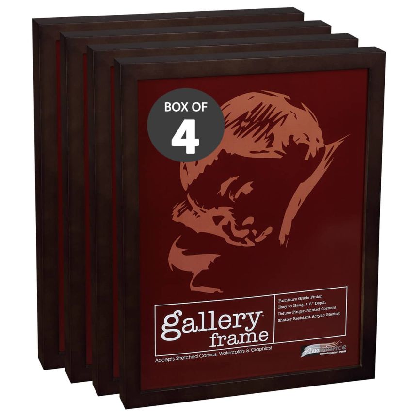 Ambiance Gallery Wood Frame - 11" x 17" Espresso, 1-1/2" Profile (Box of 4)