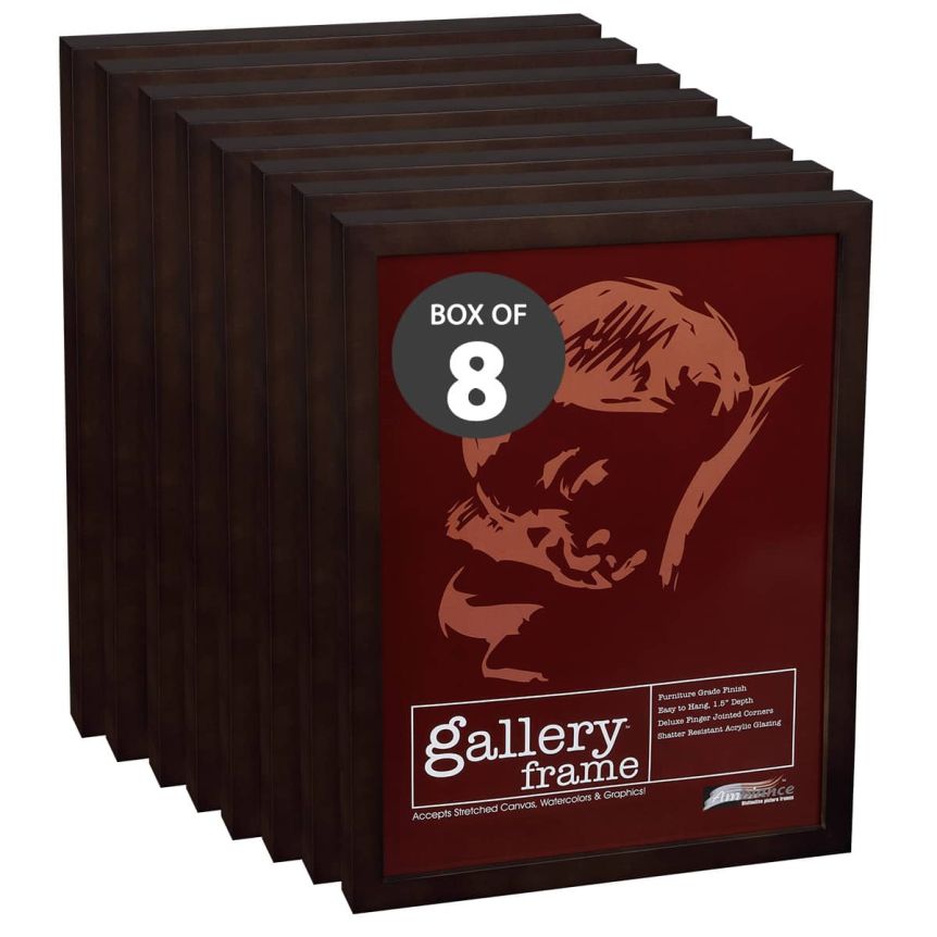 Ambiance Gallery Wood Frame - 3" x 6" Espresso, 1-1/2" Profile (Box of 8)