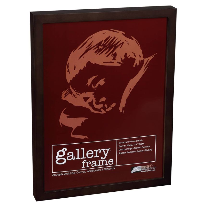 Ambiance Gallery Wood Frame - 11" x 17" Espresso, 1-1/2" Profile