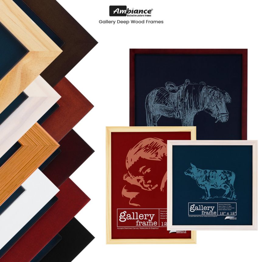 Ambiance Gallery 1-1/2” Deep Wood Frames