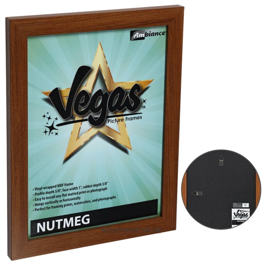 Vegas Vinyl-Wrapped Frame with Acrylic Glazing - Nutmeg, 16"x20"