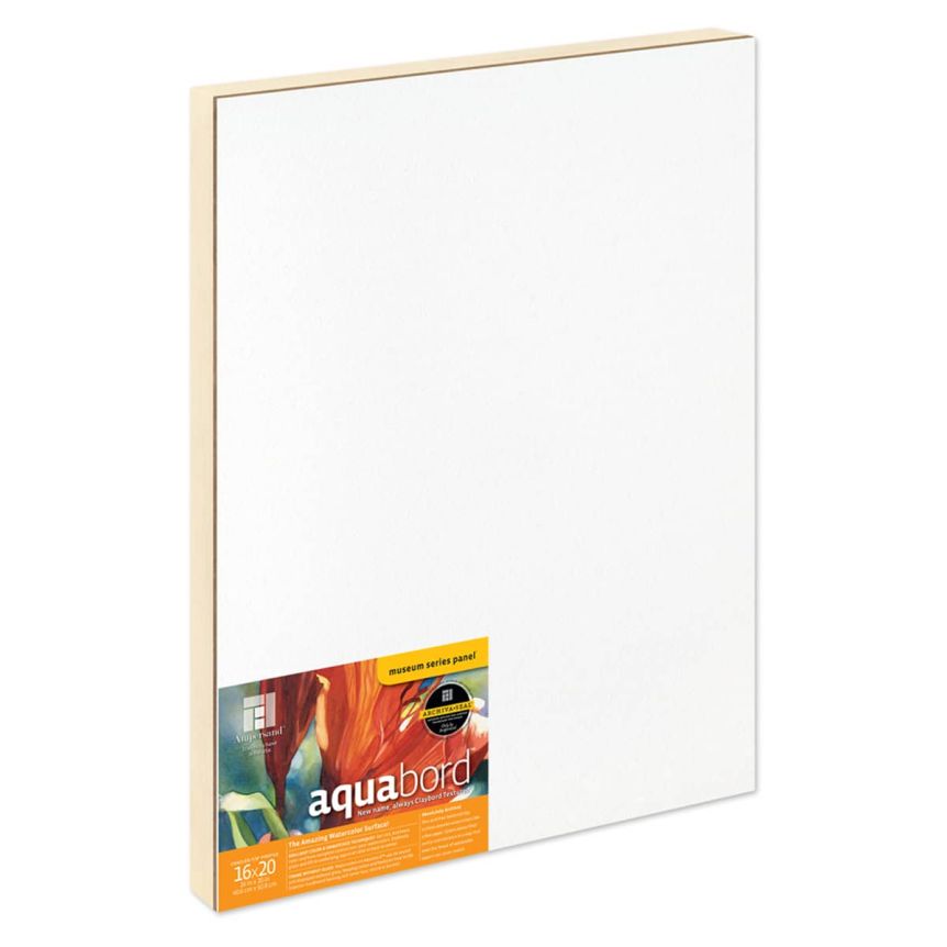 Ampersand Museum Series Aquabord 7/8" Flat Cradle Panel 16" x 20"             