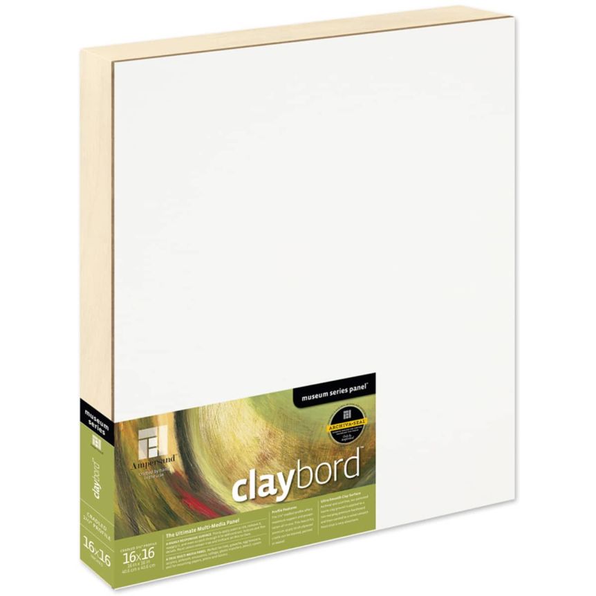 Ampersand Claybord Panel 11/2" Cradle 16" x 16" Jerry's Artarama