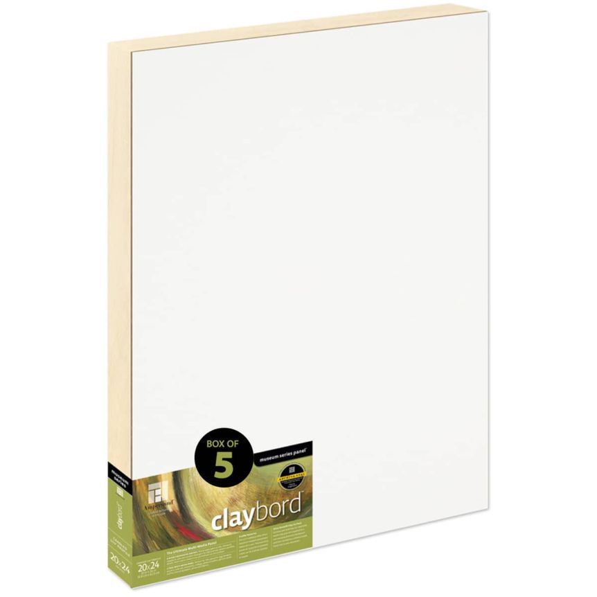 Ampersand Claybord Panel 1-1/2" Cradle - 20" x 24" (Box of 5)