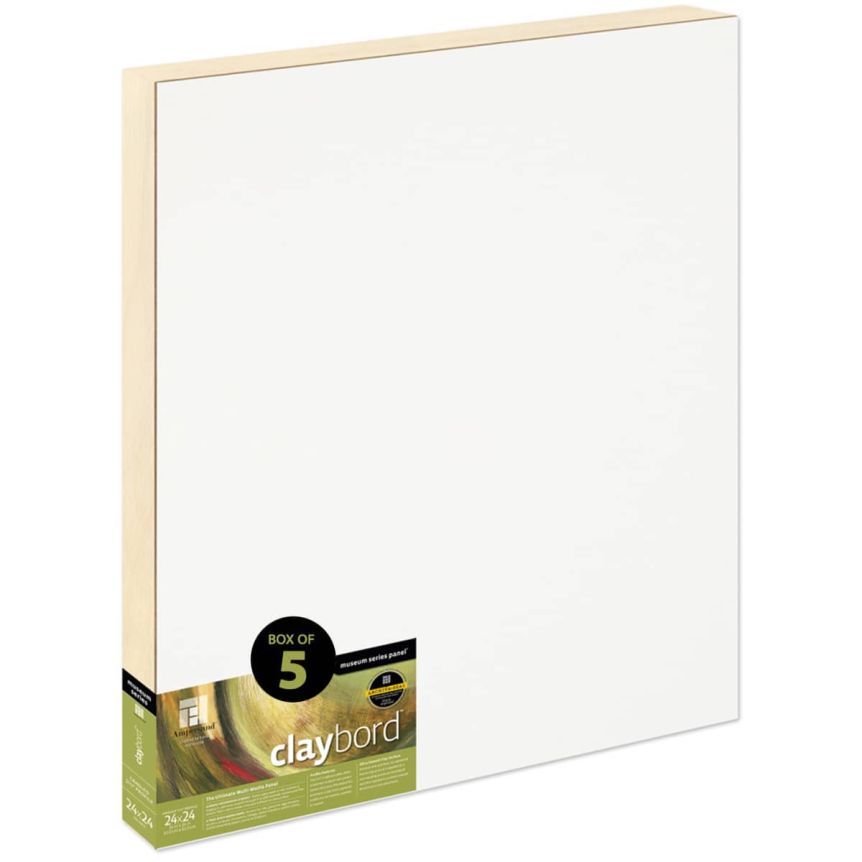 Ampersand Claybord Panel 1-1/2" Cradle - 24" x 24" (Box of 5)