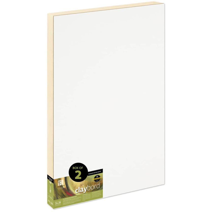 Ampersand Claybord Panel 1-1/2" Cradle - 24" x 36" (Box of 2)