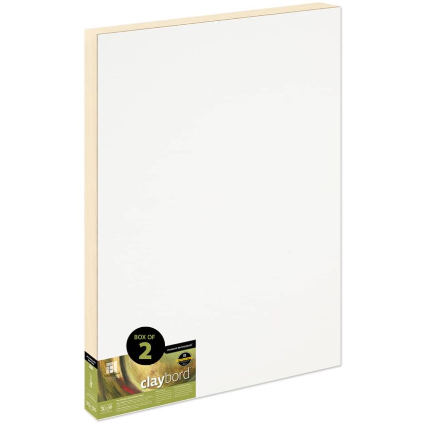 Ampersand Claybord Panel 1-1/2" Cradle  - 30" x 36" (Box of 2)