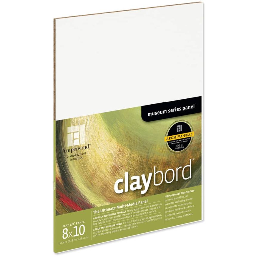 Ampersand Claybord Panel 1/8" - 8" x 10"