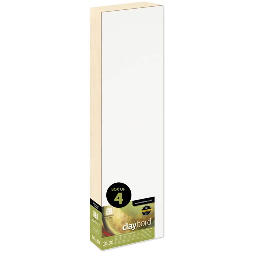 Ampersand Claybord Panel 2" Cradle - 10" x 30" (Box of 4)