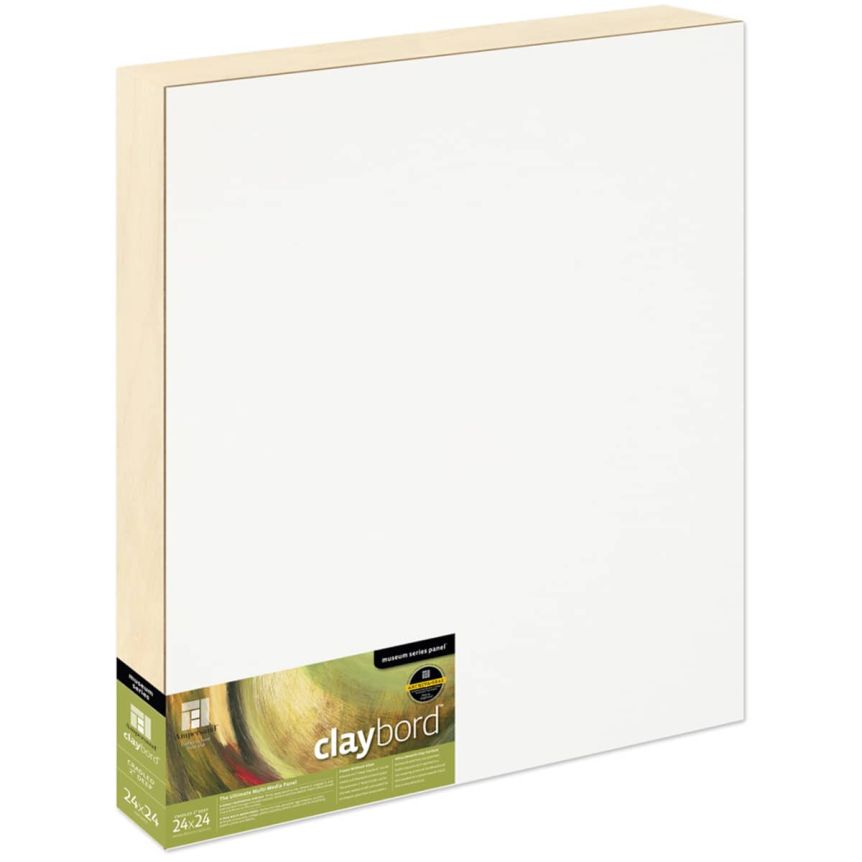 Ampersand Claybord Panel 2" Cradle - 24" x 24"