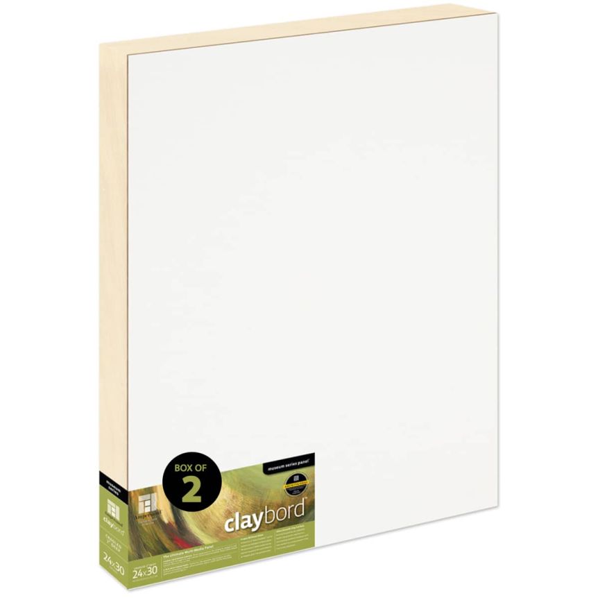Ampersand Claybord Panel 2" Cradle - 24" x 30" (Box of 2)