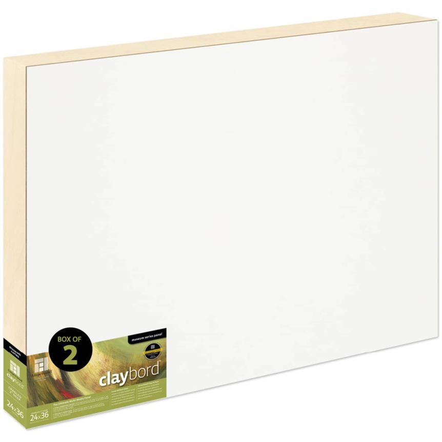 Ampersand Claybord Panel 2" Cradle - 24" x 36" (Box of 2)
