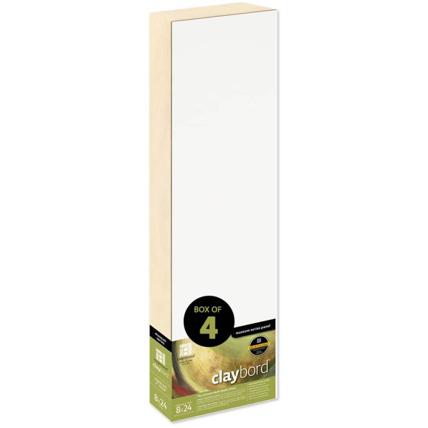 Ampersand Claybord Panel 2" Cradle - 8" x 24" (Box of 4)