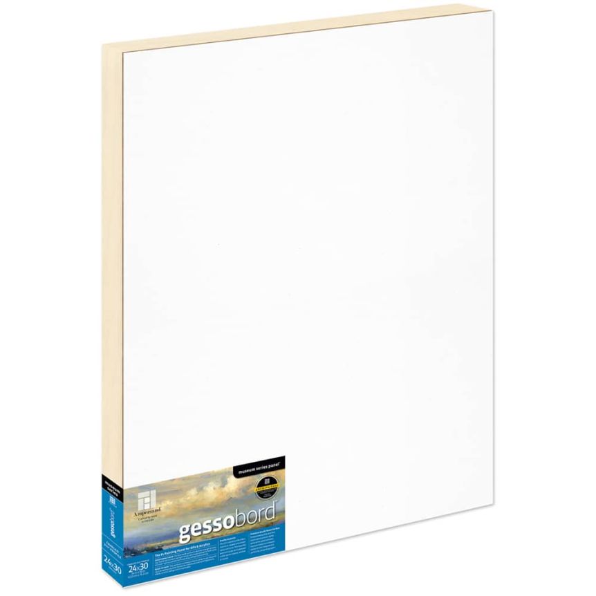 Ampersand Museum Series Gessobord Panels 11/2" Single Cradle 24" x 30