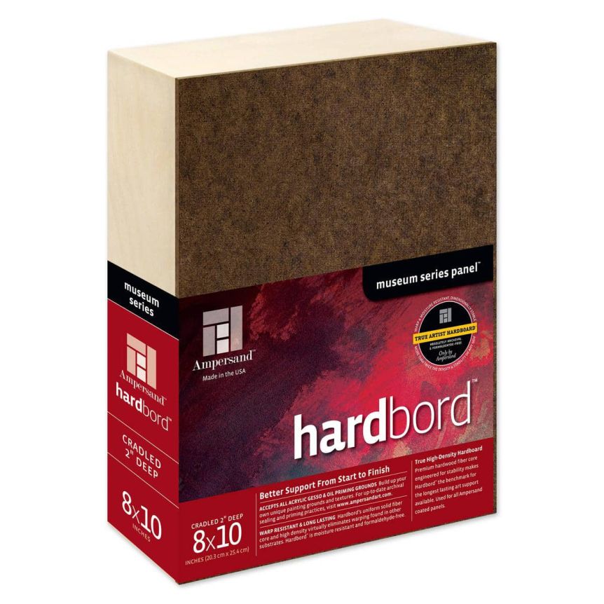 Ampersand Hardbord 2" Deep Cradled Panel 8x10"