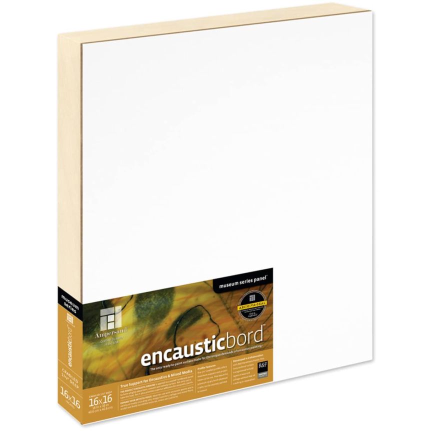 Ampersand Encausticbord 1-1/2" Cradled Panel 16x16"