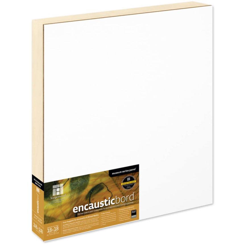 Ampersand Encausticbord 1-1/2" Cradled Panel 18x18"