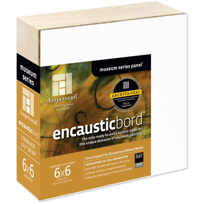 Ampersand Encausticbord 1-1/2" Cradled Panel 6x6"